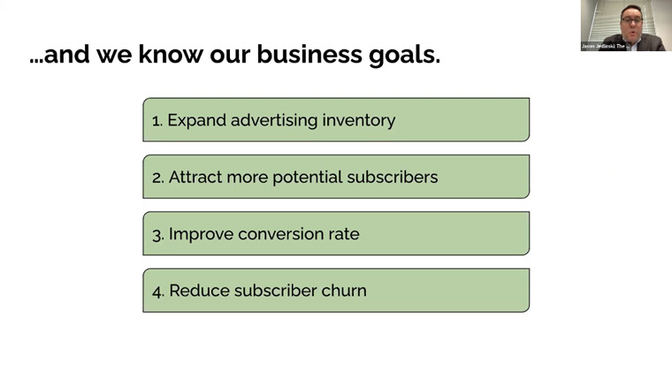 Crafting clear and concise business goals takes time, Jason Jedlinski, general manager at The Hill, said. Crafting clear and concise business goals takes time, Jason Jedlinski, general manager at The Hill, said.