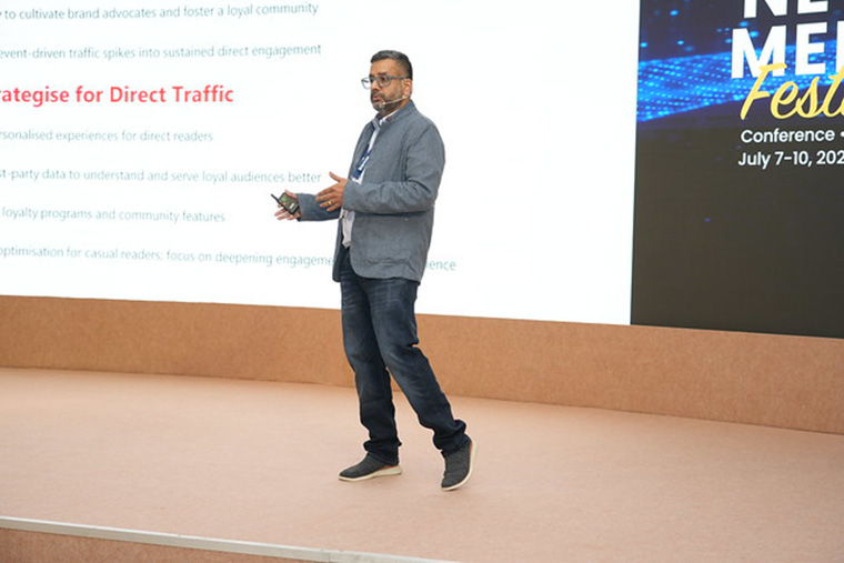 Nandagopal Rajan of the Indian Express talks editorial personalisation with purpose at the INMA Mumbai conference.