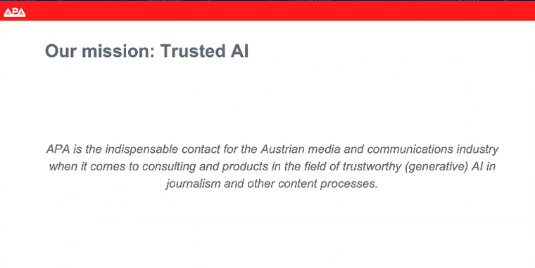 APA's mission around trust AI is both timeless and extremely contemporary, Deputy Editor-in-Chief Katharina Schell said.