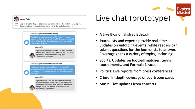 AI can be used to enhance the value of existing content structures, Tore G.C. Rich, content automation manager for Ekstra Bladet, said.