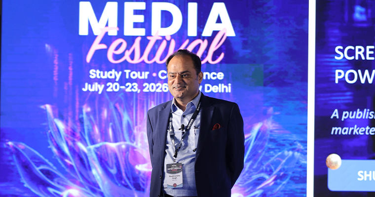 Shubhranshu Singh, former chief marketing officer of Tata Motors Commercial Vehicles, shares an advertiser's perspective at the conference.