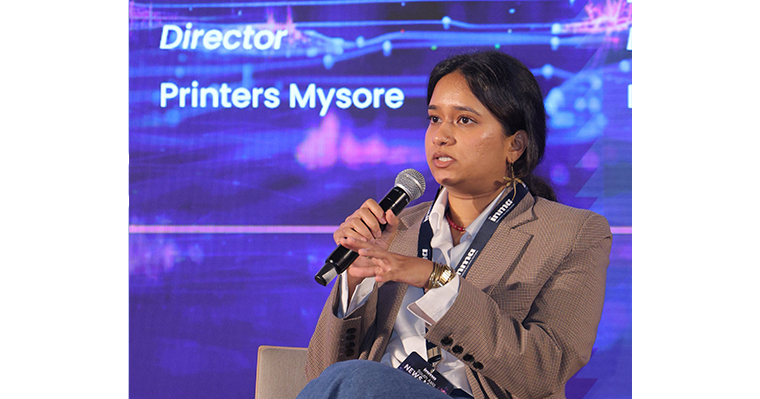 Sowbhagyalakshmi K T, director of Printers Mysore, made the case for print's reach to young readers.