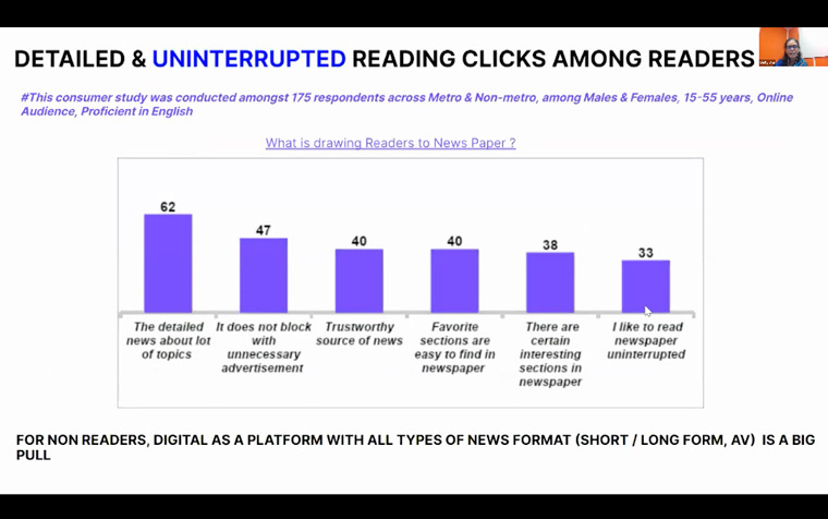 Dolly Jha, managing director at Nielsen Media in India, shares a consumer study of Indian newspaper readers.