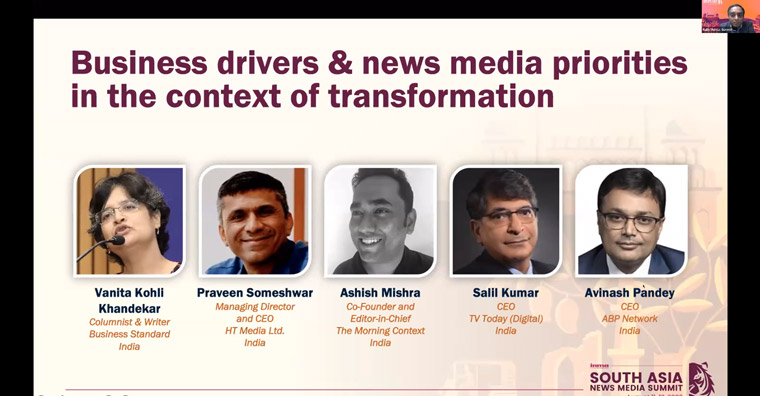 The panel kicked off day one of the INMA South Asia News Media Summit.