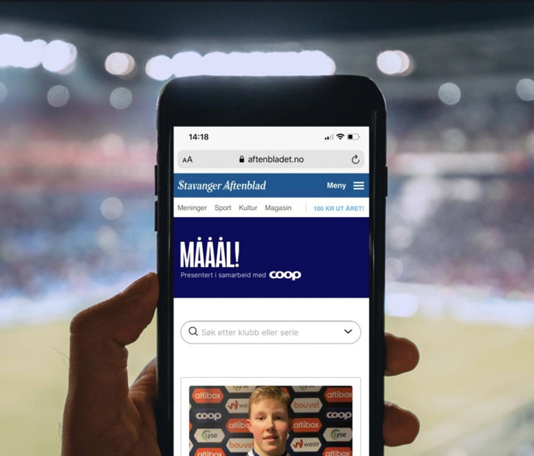 The project's goal was to cover all local football matches, ages 13 and over, like a championship league.