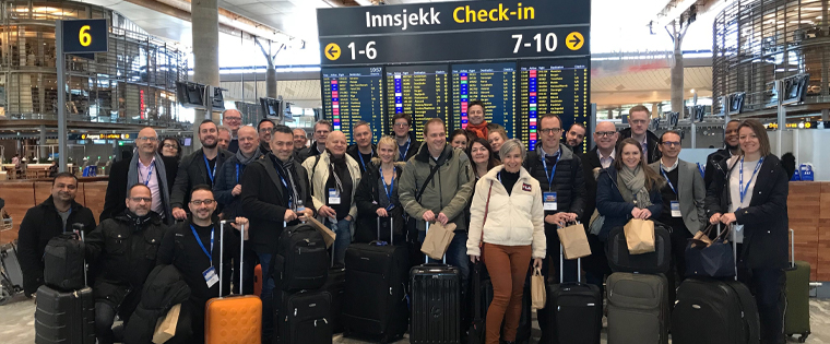 A total of 40 study tour participants started the three-day, two-city tour in Oslo, then will continue to Stockholm. 