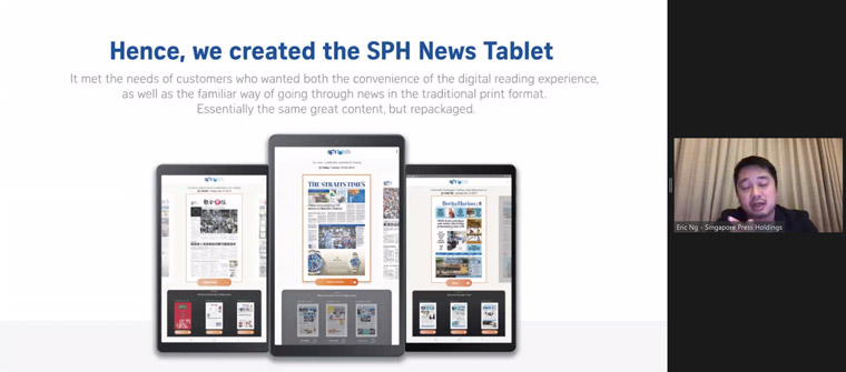Eric Ng, vice president circulation for SPH, explained how the company took a B2B device and made it a B2C win.