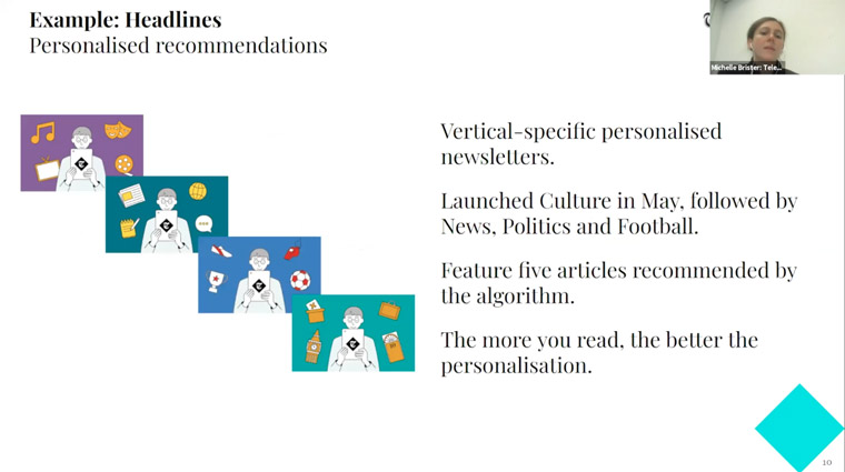 The Telegraph launched its first vertical-specific personalised newsletter in May, Michelle Brister, head of newsletters, said.