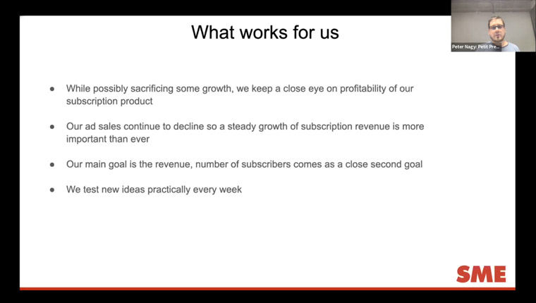 A simple check-out experience can support overall revenue goals, Peter Nagy, chief marketing officer for Petit Press Slovakia, said.