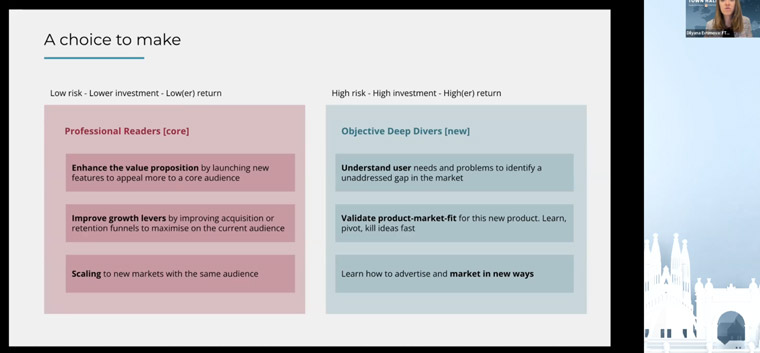 FT Senior Product Manager Dilyana Evtimova, explains the high-risk, high-return stakes with creating a curated app.