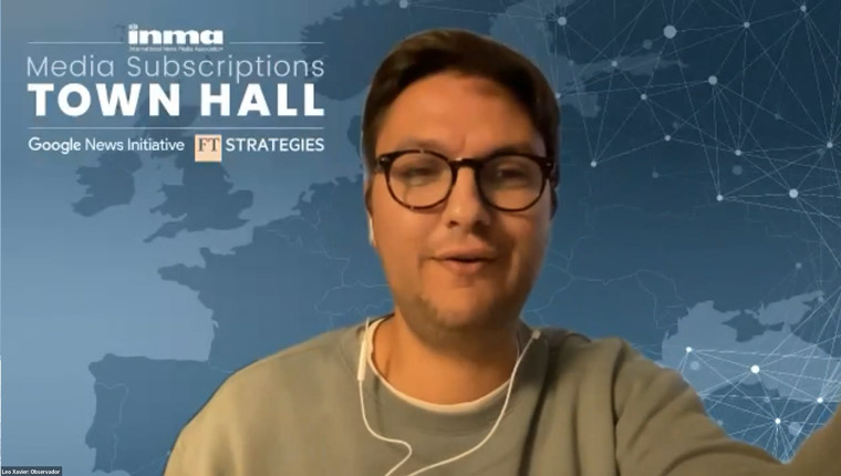 Leo Xavier, director of product management at Observador, is promoting focused experimentation.
