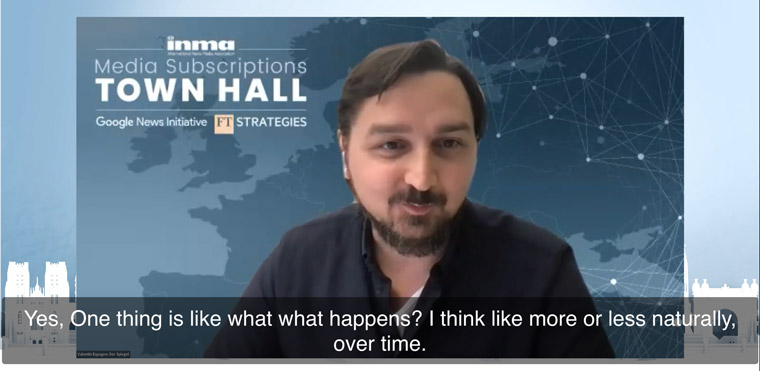 Valentin Espagné, Der Spiegel’s senior manager for testing and growth, shared the company's North Star goals.