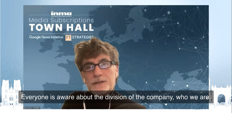 Filippo Davanzo, La Repubblica’s head of digital, explained the company's Revolution Project.