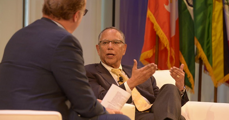 Dean Baquet, executive editor of The New York Times, shared his desire that children who grew up in challenging environments — like he did — still have access to trustworthy media. .