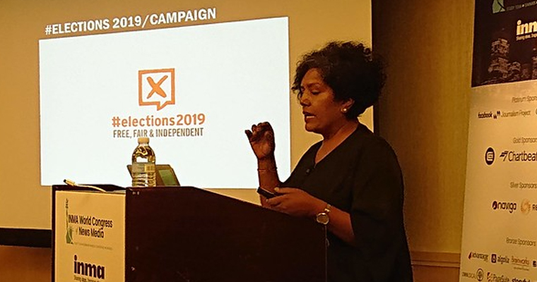 Vasantha Angamuthu of the Independent News & Media asserted that working with a print mindset is holding media companies back.