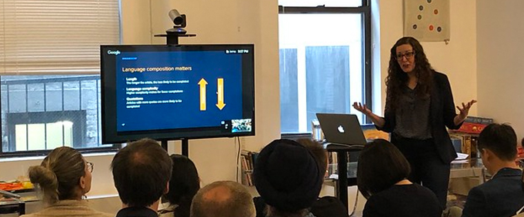 Jill Nicholson, head of product education at Chartbeat, shares data about what reaches and keeps readers.