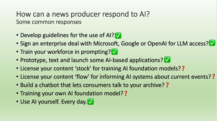 News media companies should already be responding to AI by following these best practices.