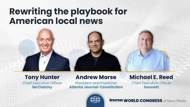 Tony Hunter, Andrew Morse, and Michael E. Reed discussed the challenges and opportunities facing news media companies today. 