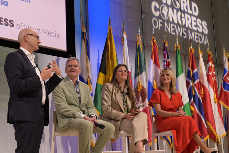 Robert Whitehead leading a session during the 2025 World Congress in New York. Whitehead will co-moderate this year's World Congress in Berlin with Jodie Hopperton.
