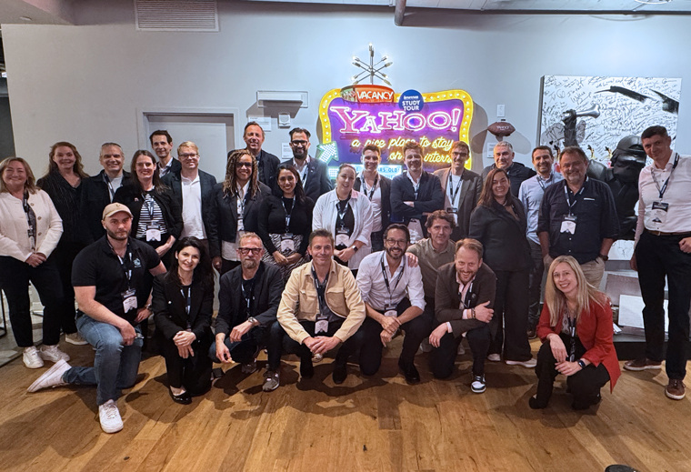 At Yahoo News, study tour attendees heard about the potential of AI to curate a personalised user experience while also giving users the opportunity to curate their own experiences.