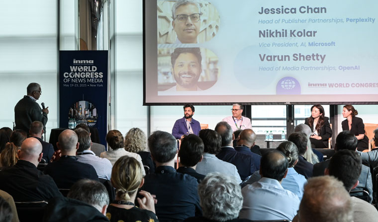 Experts shared how their AI companies are working with news media companies.