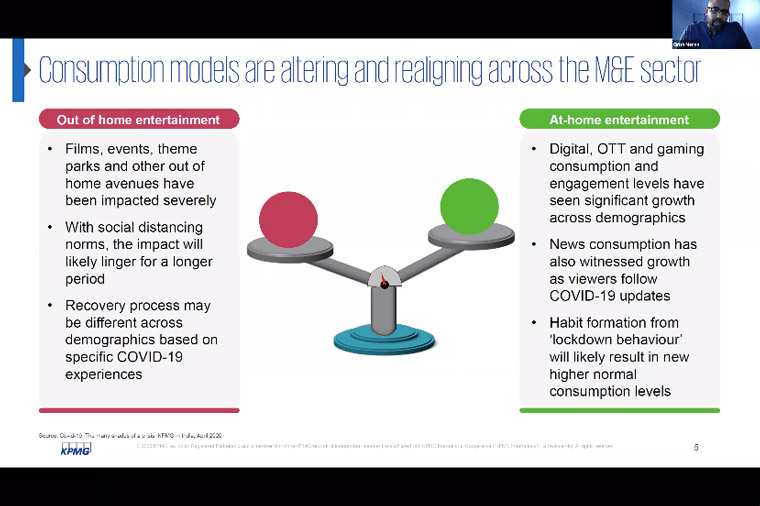 Consumption models in media and entertainment have changed with the COVID lockdown.