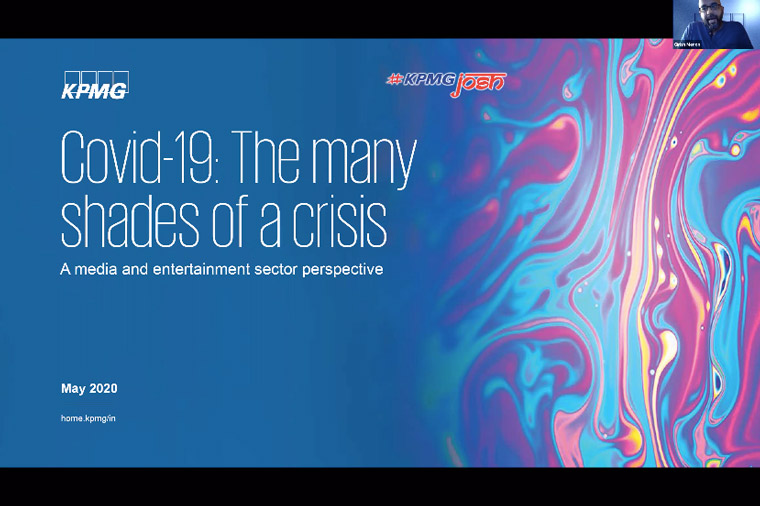 KPMG presented findings on the COVID-19 epidemic and its impact on media and entertainment in India.