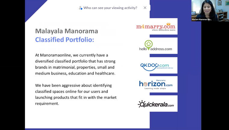 After the success of its first digital classified, m4marry.com, Manorama created several other products.