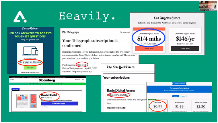 In most cases, the introductory rate to attract new subscribers is discounted heavily from the normal price.