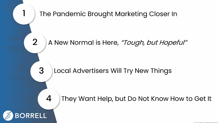 Advertisers are adjusting to a new way of thinking, and news media companies need to do the same.
