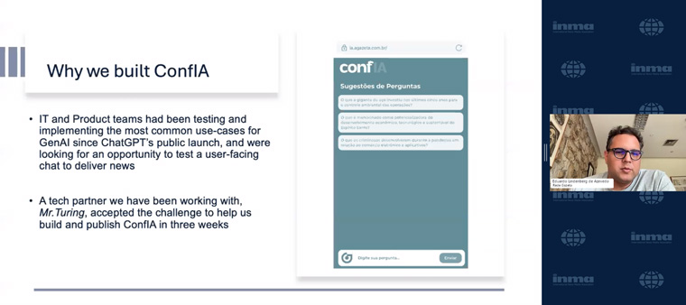 Rede Gazeta had been looking for an opportunity to use generative AI to deliver information.
