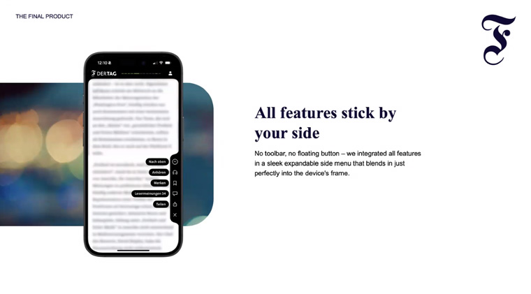 New features included a disappearing side menu that gives the app a sleeker look.