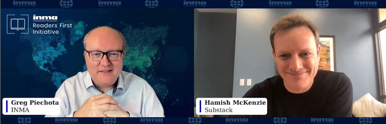 Greg Piechota, lead of the INMA Readers First Initiative, talked with Hamish McKenzie, co-founder of Substack, about how the journalism model is changing.