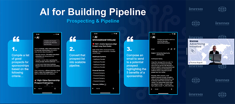 Newsday relies heavily on AI for prospecting and building a pipeline.