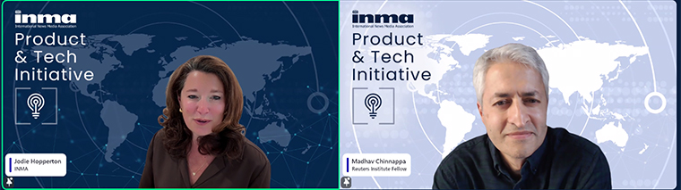 During this week’s Webinar, Jodie Hopperton and Madhav Chinnappa of the Reuters Institute discussed the evolving relationship between AI foundation model companies and the news media industry.