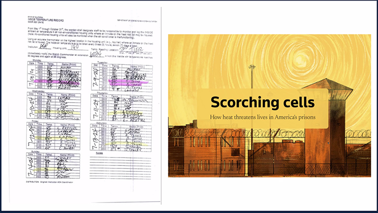 Reuters used AI to extract data from handwritten documents in an investigation into temperatures at California prisons.