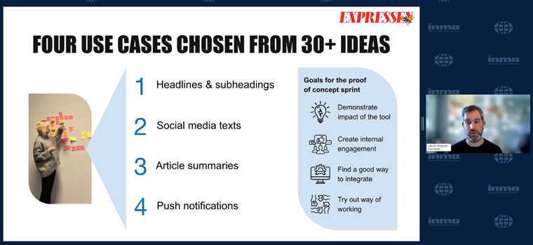 From more than 30 use case ideas, Expressen chose four to focus on.