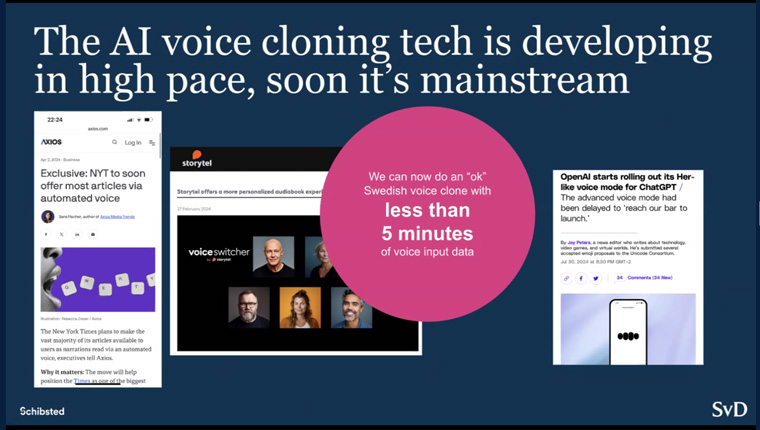 AI voice cloning is rapidly evolving.
