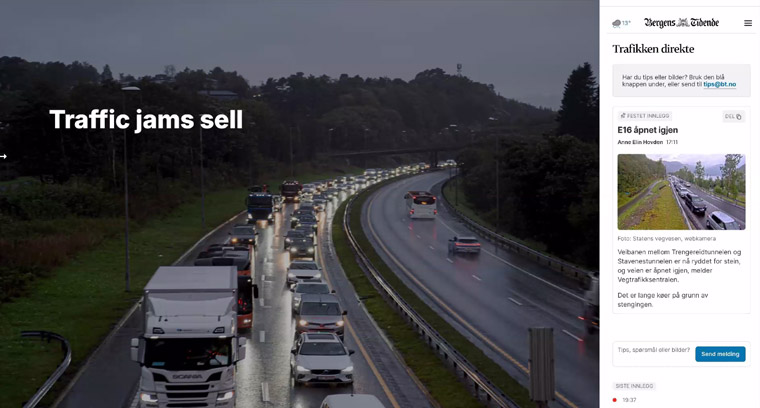Breaking news is more than big stories; one of the most sought-after types of content is up-to-date traffic reports.