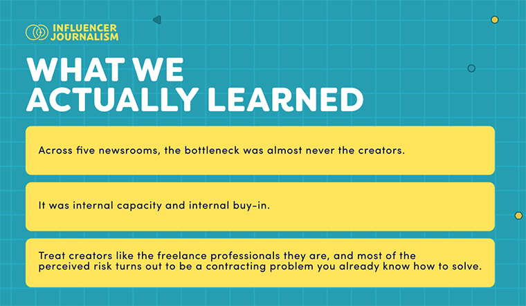 Other newsrooms can learn from what Field Nine Group has seen across five newsrooms.