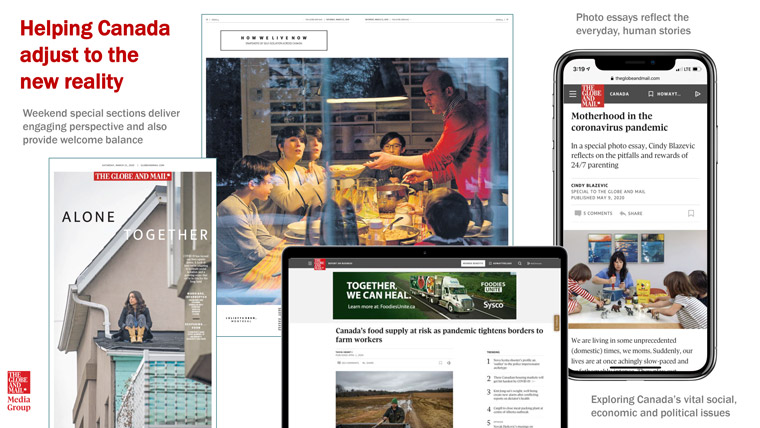 The Globe and Mail editorial team created new content products in response to COVID-19.