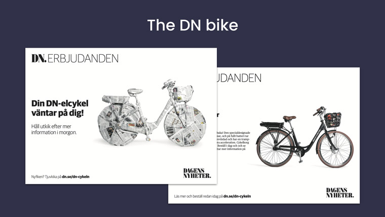 The DN e-cycle electric bike is one example of a successful e-commerce product the brand has launched.