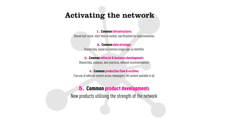Amedia built a site of networks across Norway that share common strategies.