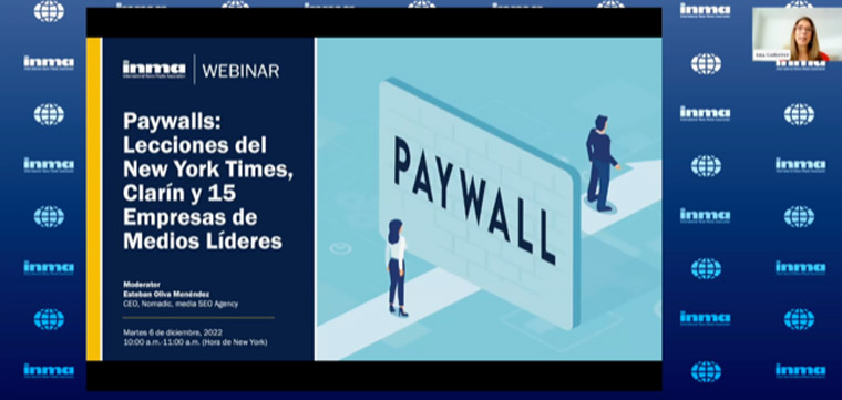 Executives from three news media companies spoke about paywalls at a recent INMA Webinar.