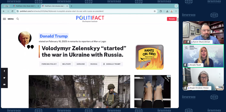 PolitiFact’s truth rating ranges from “Pants on Fire” to “True.”