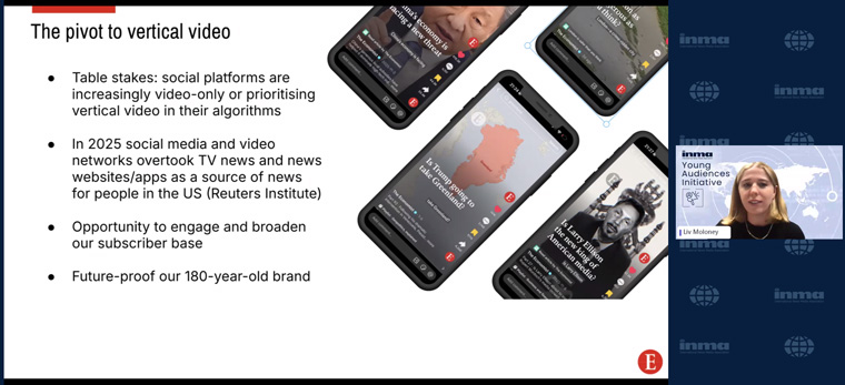 Pivoting to vertical video is crucial for reaching younger audiences.