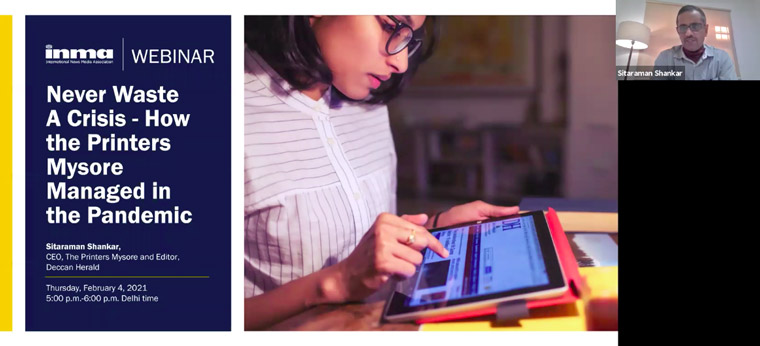 The Printers Mysore Limited shared its journey of innovation during the COVID-19 pandemic in a Webinar for INMA members.