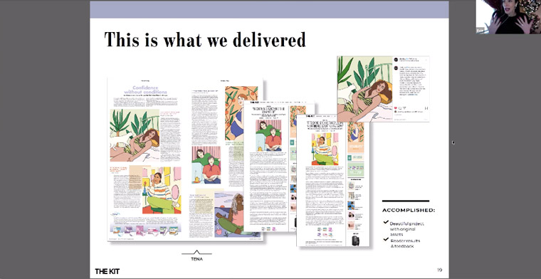 The Kit's work for Tena project on incontinence.