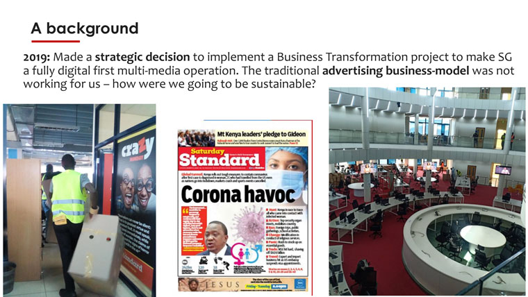 The Standard Group in Kenya shared the story of its transformation to reader revenue model.