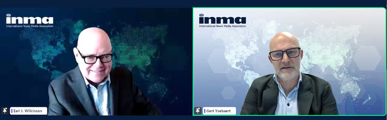 INMA President Gert Ysebaert and CEO Earl Wilkinson discussed the future of the news media industry.